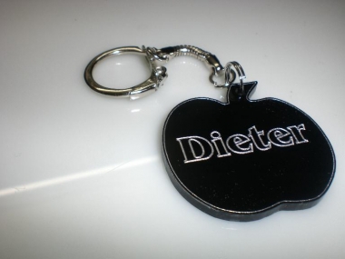 Apfel Acrylanh&auml;nger (Bitte hier klicken um dieses Bild in seiner vollen Gr&ouml;&szlig;e zu betrachten)