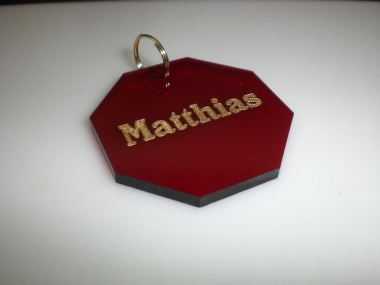 Sechseck Acrylanh&auml;nger 0 (Bitte hier klicken um dieses Bild in seiner vollen Gr&ouml;&szlig;e zu betrachten)