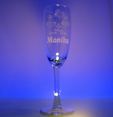 Glasgravur Sektglas170ml (Bitte hier klicken um dieses Bild in seiner vollen Größe zu betrachten)
